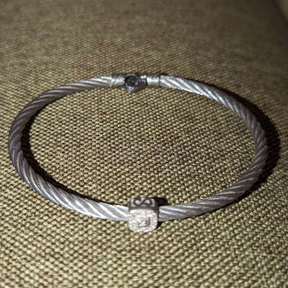 Alor 18 karat White Gold, stainless steel and stainless steel 1 row 3.0 … - Picture 5 of 5